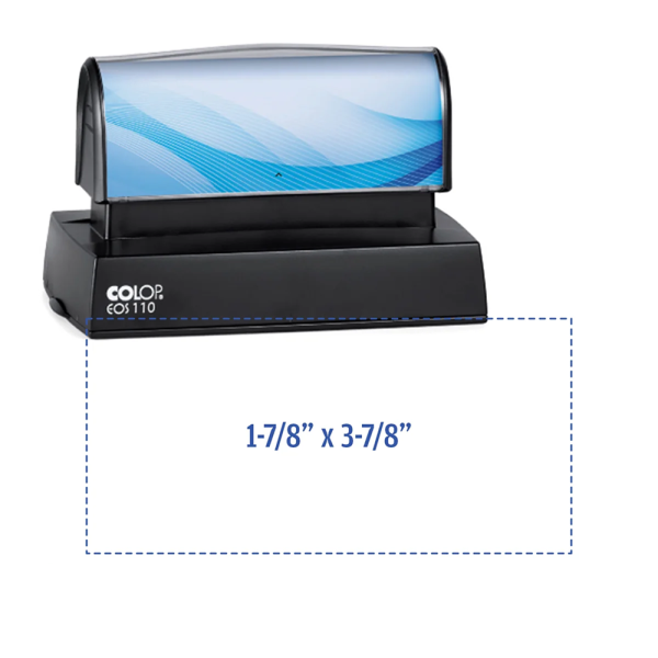 HD 110 Pre-Inked Stamp (1-7/8" x 3-7/8")