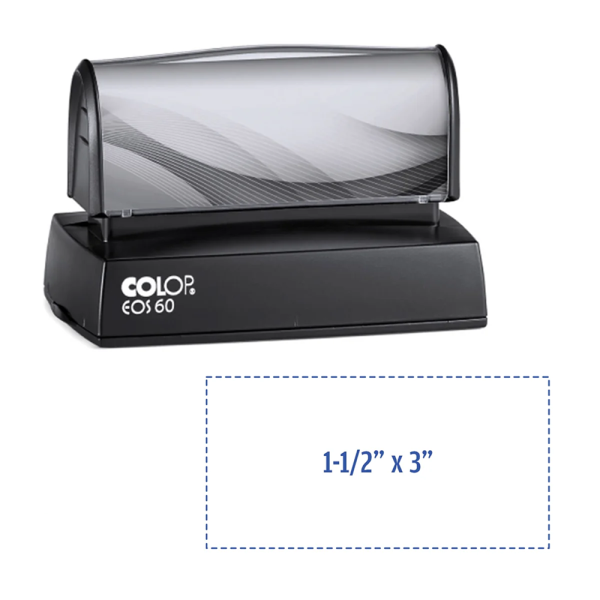 HD 60 Pre-Inked Quick Dry Stamp (1-1/2" x 3")